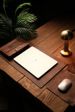 Leren Laptop Bureau en Muis Mat