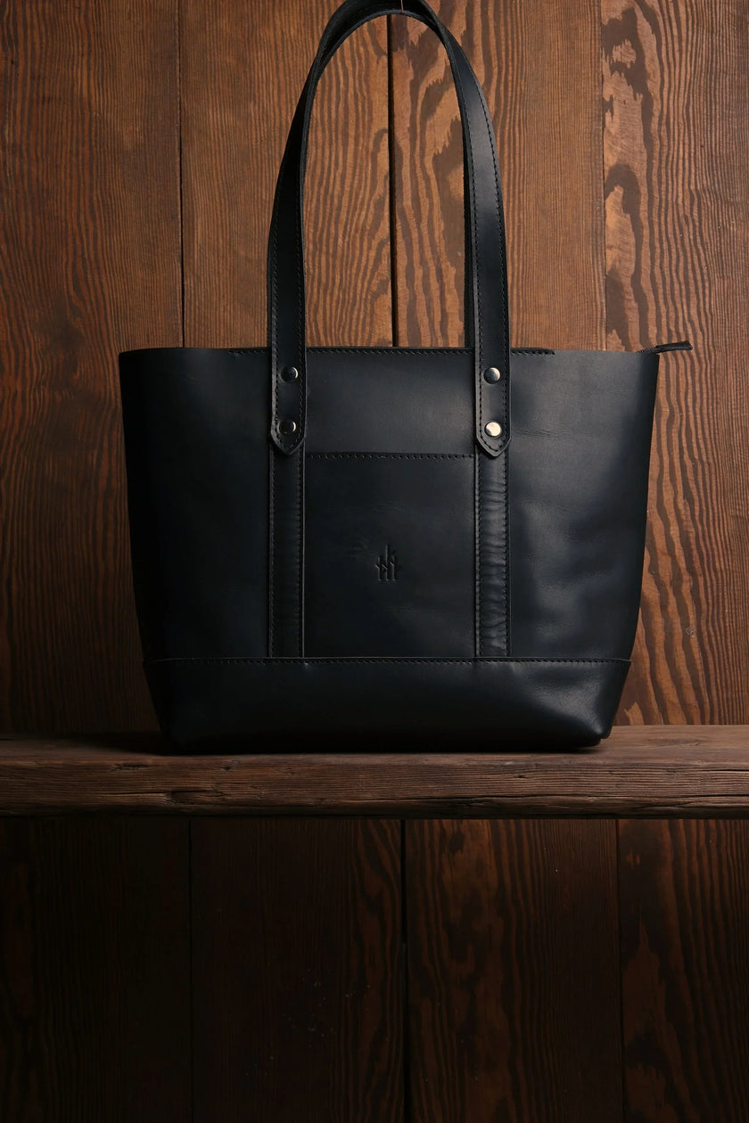 Leaf Leren Tote Tas