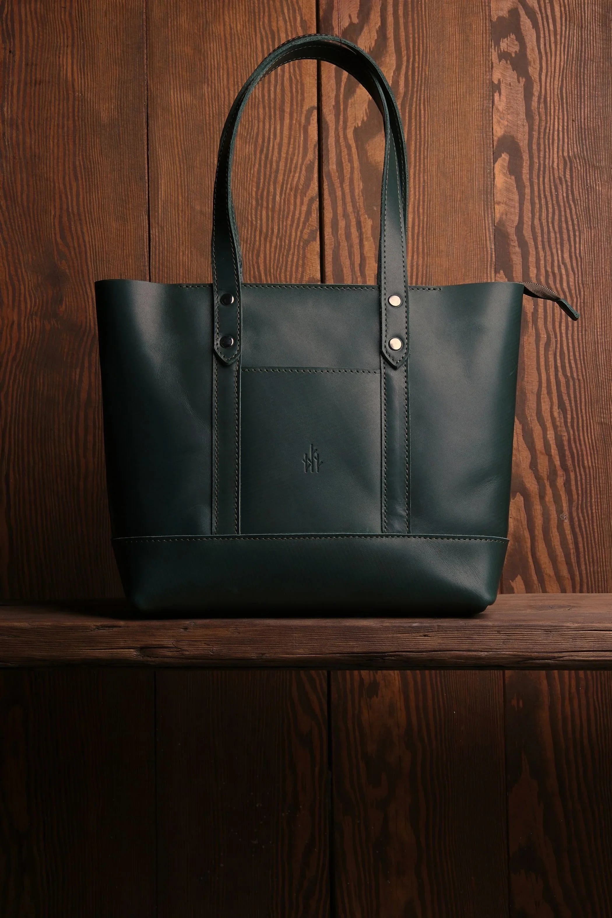 Leaf Leren Tote Tas