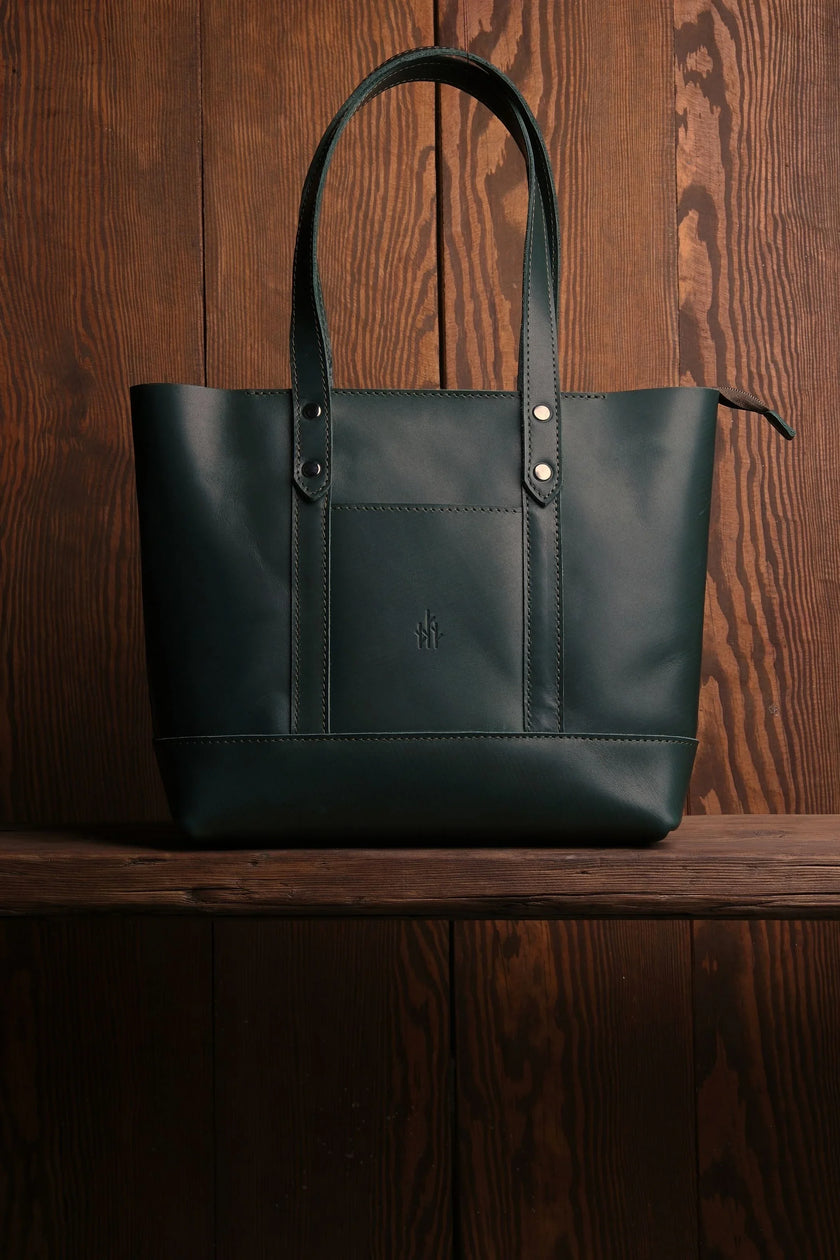 Leaf Leren Tote Tas