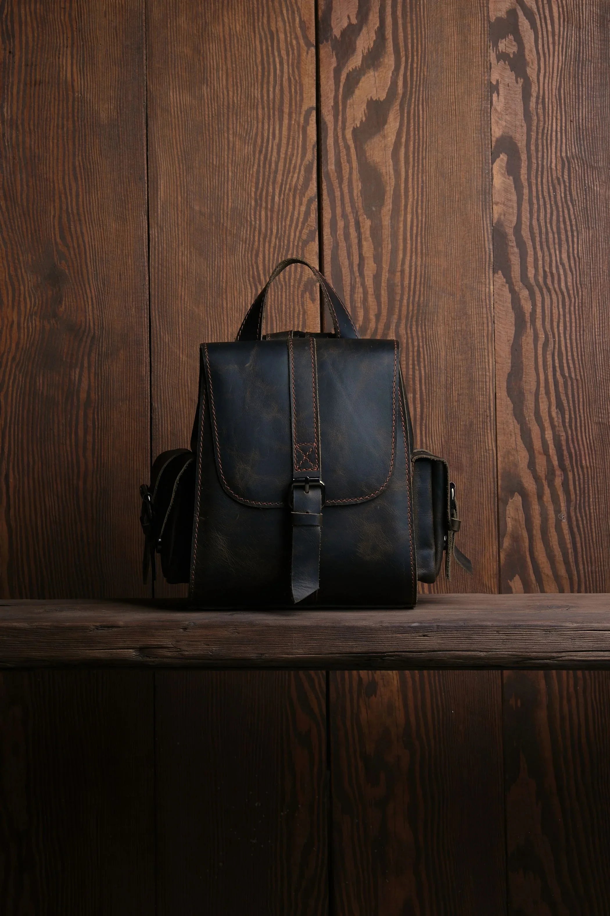 Twig Mini Leren Rugzak
