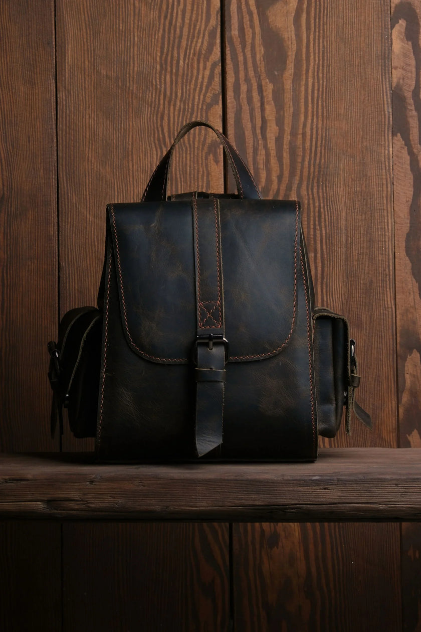 Twig Mini Leren Rugzak