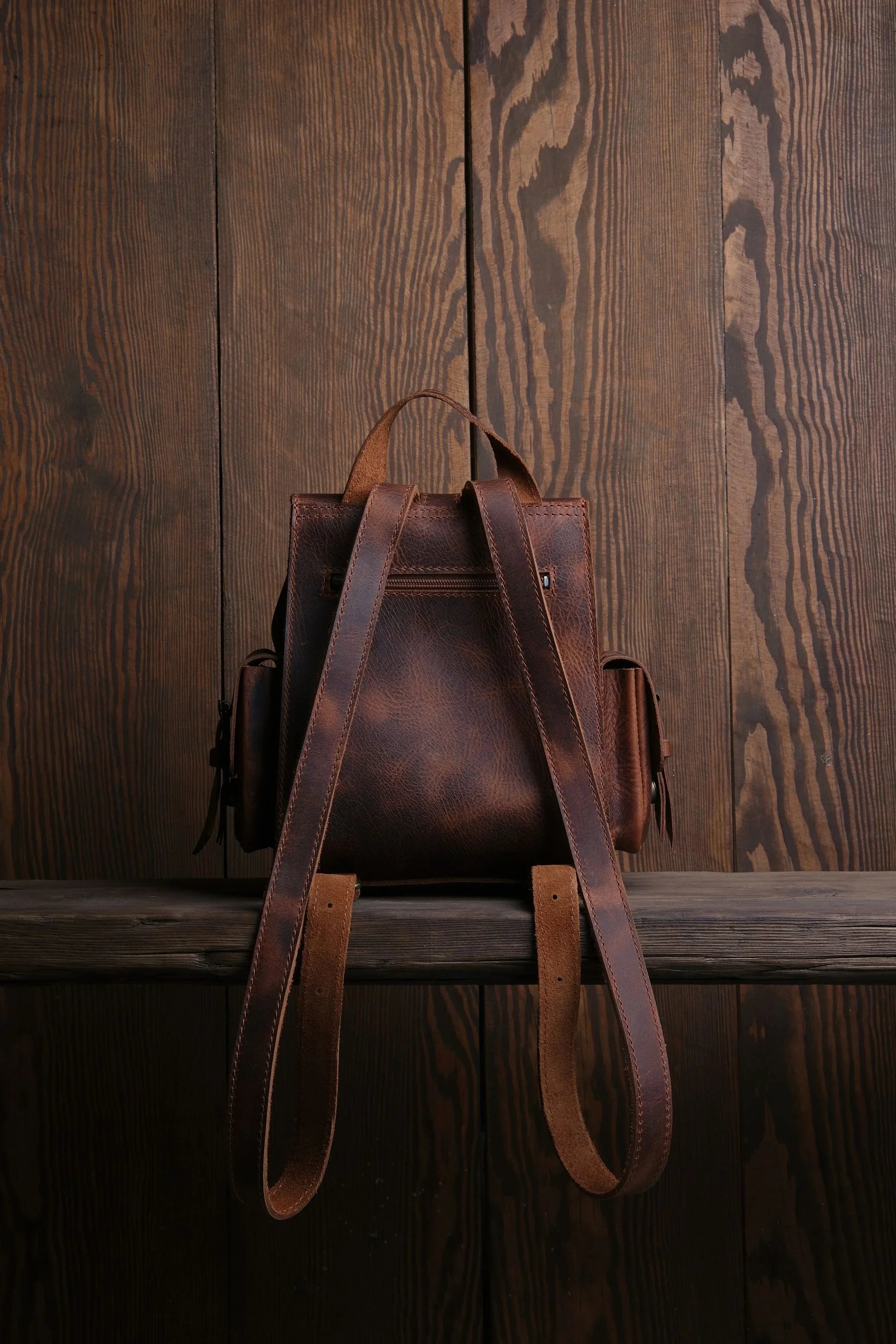 Twig Mini Leren Rugzak