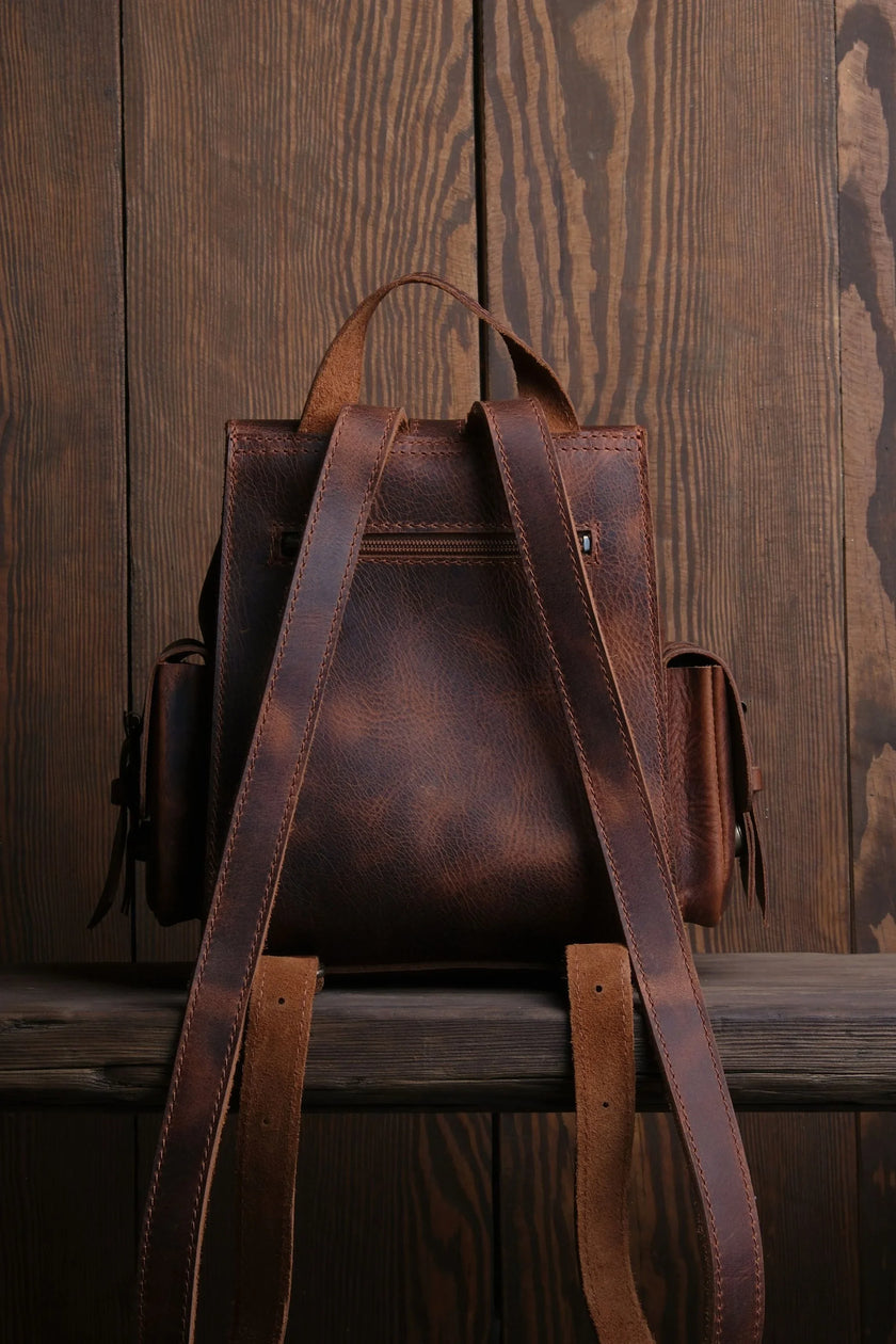 Twig Mini Leren Rugzak