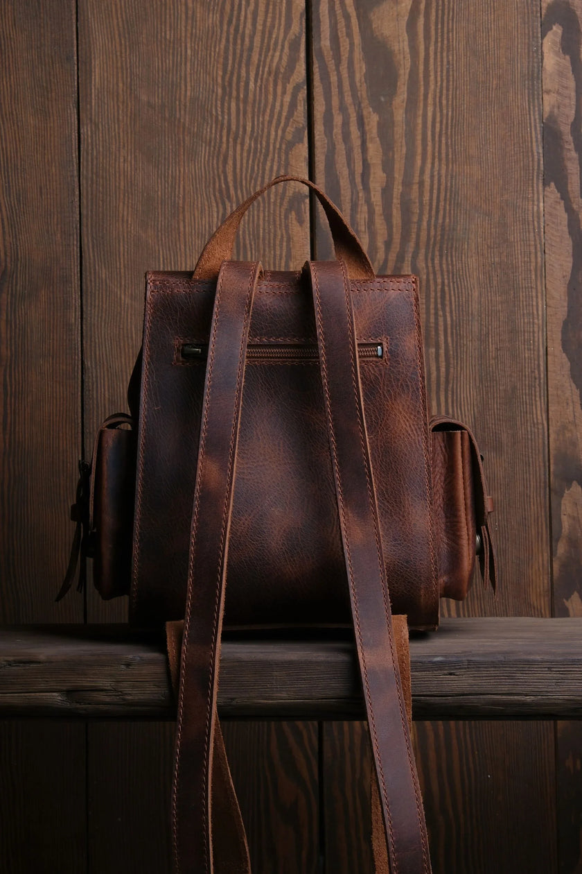 Twig Mini Leren Rugzak