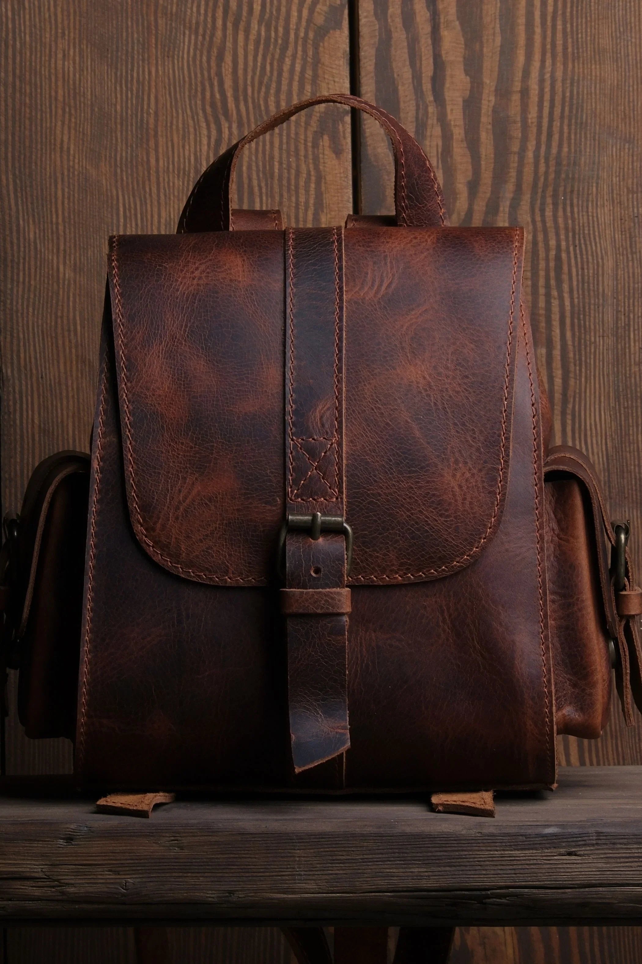 Twig Mini Leren Rugzak