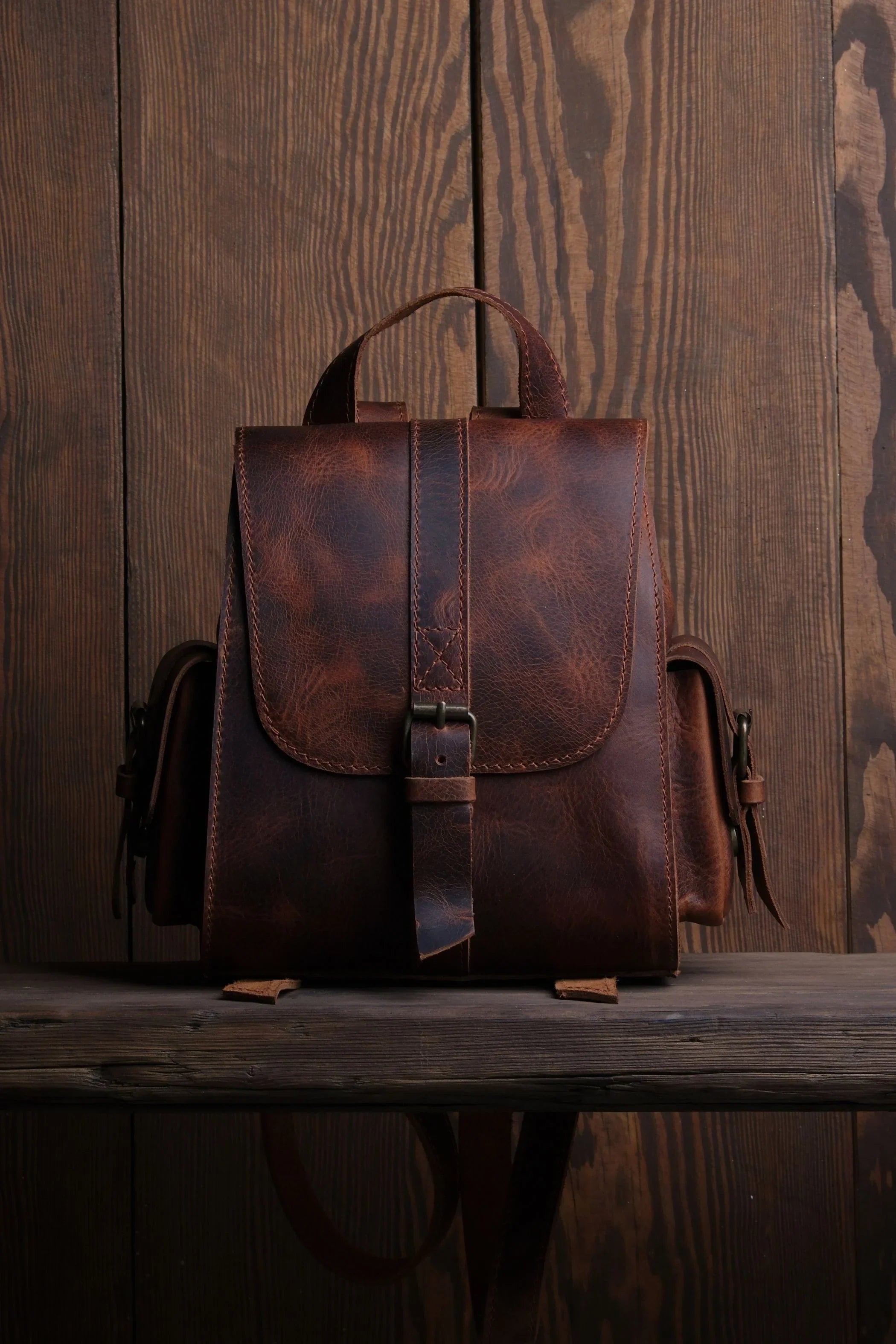 Twig Mini Leren Rugzak