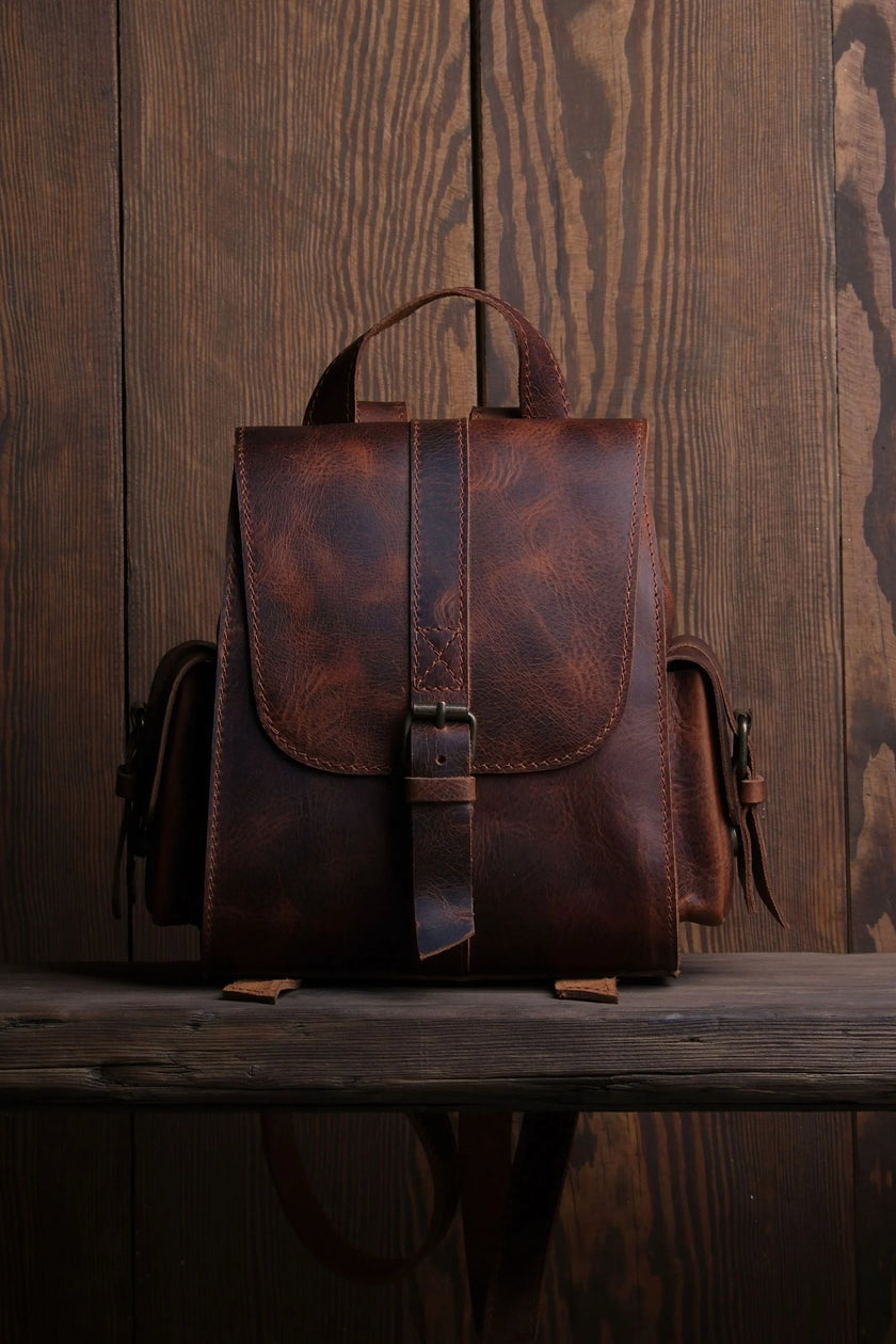 Twig Mini Leren Rugzak