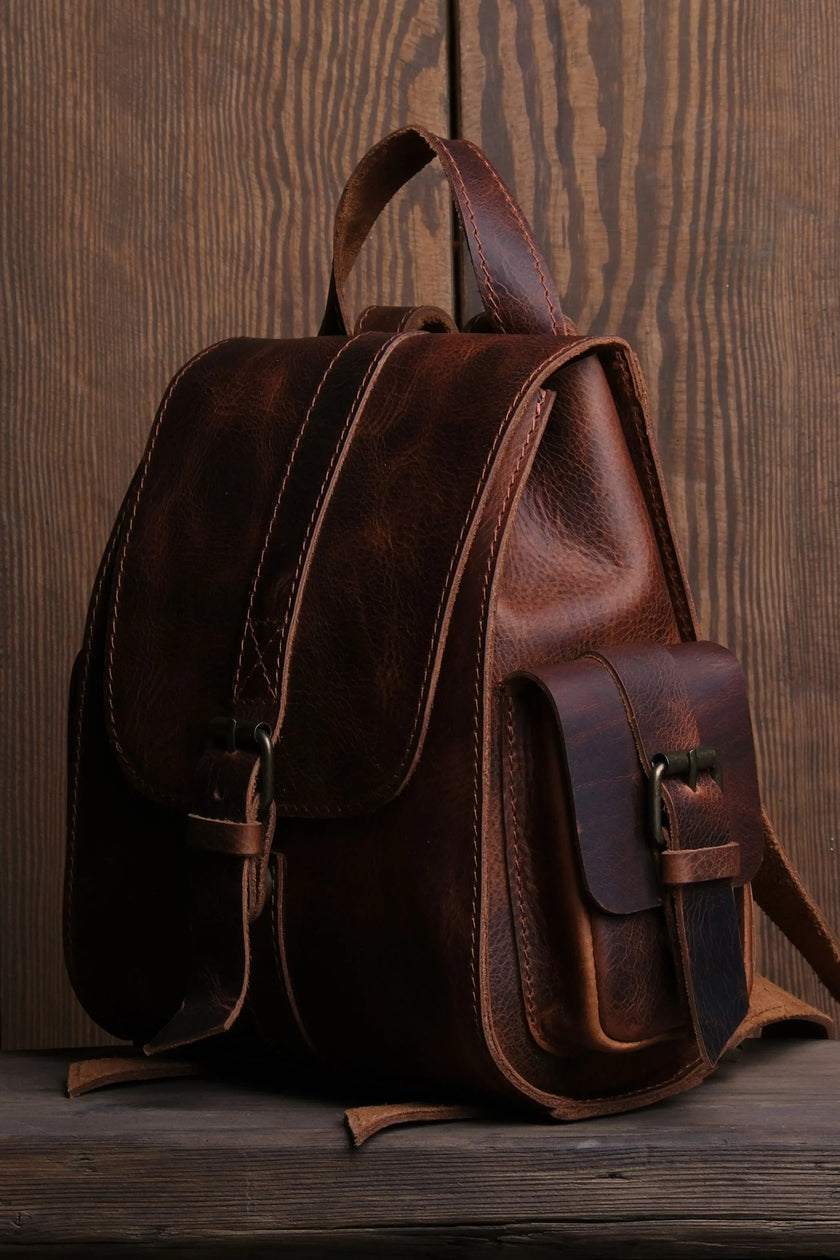 Twig Mini Leren Rugzak