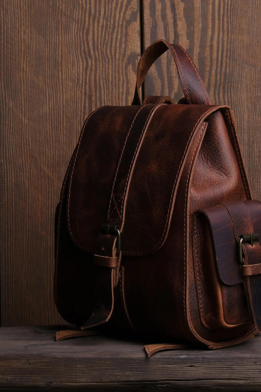 Twig Mini Leren Rugzak